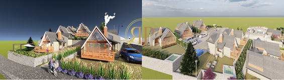 2 Lands of 3,000 Sqm with a 7 Villas complex for SALE in Qanat Bakish